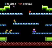 une photo d'Ã©cran de Mario Bros sur Nintendo Nes